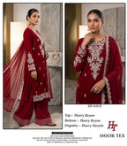 Hoor Tex 838 A To D Rayon Embroidered Salwar Kameez