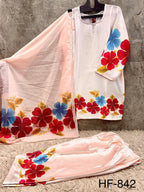 Hoor Tex 840 To 846 Malai Satin Printed Salwar Kameez