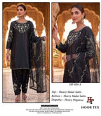 Hoor Tex 858 A To D Malai Satin Embroidered Salwar Kameez
