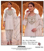 Hoor Tex 858 A To D Malai Satin Embroidered Salwar Kameez