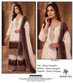 Hoor Tex 860 A To D Georgette Embroidered Salwar Kameez