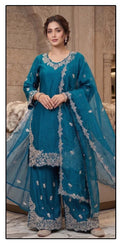 Hoor Tex 861 A To D Roman Silk Embroidered Salwar Kameez