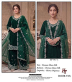 Hoor Tex 861 A To D Roman Silk Embroidered Salwar Kameez