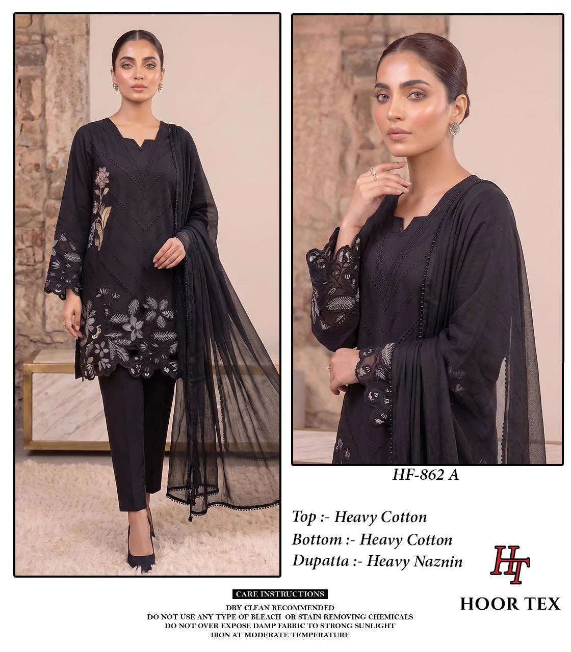 Hoor Tex 862 A To D Cotton Embroidered Salwar Kameez
