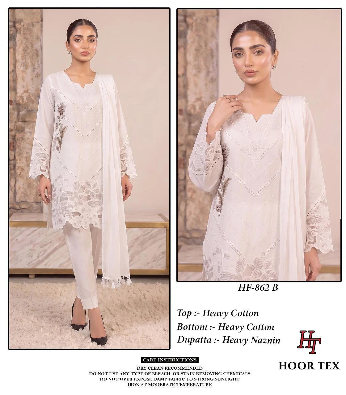Hoor Tex 862 A To D Cotton Embroidered Salwar Kameez