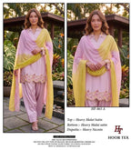 Hoor Tex 865 A To C Malai Satin Embroidered Salwar Kameez