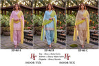 Hoor Tex 865 A To C Malai Satin Embroidered Salwar Kameez
