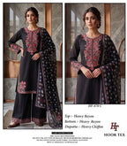 Hoor Tex 870 A To D Reyon Embroidered Salwar Kameez