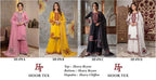 Hoor Tex 870 A To D Reyon Embroidered Salwar Kameez