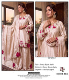 Hoor Tex 873 A To D Rayon Satin Embroidered Salwar Kameez
