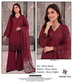 Hoor Tex 881 A To D Rayon Embroidered Salwar Kameez