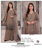 Hoor Tex 881 A To D Rayon Embroidered Salwar Kameez