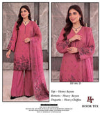 Hoor Tex 881 A To D Rayon Embroidered Salwar Kameez