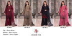 Hoor Tex 881 A To D Rayon Embroidered Salwar Kameez