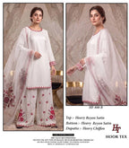 Hoor Tex 888 A And B Rayon Satin Embroidered Salwar Kameez