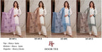 Hoor Tex 889 A To D Satin Embroidered Salwar Kameez Collection