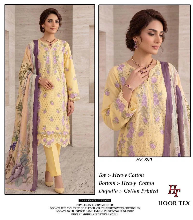 Hoor Tex 890 Cotton Embroidered Salwar Kameez Collection