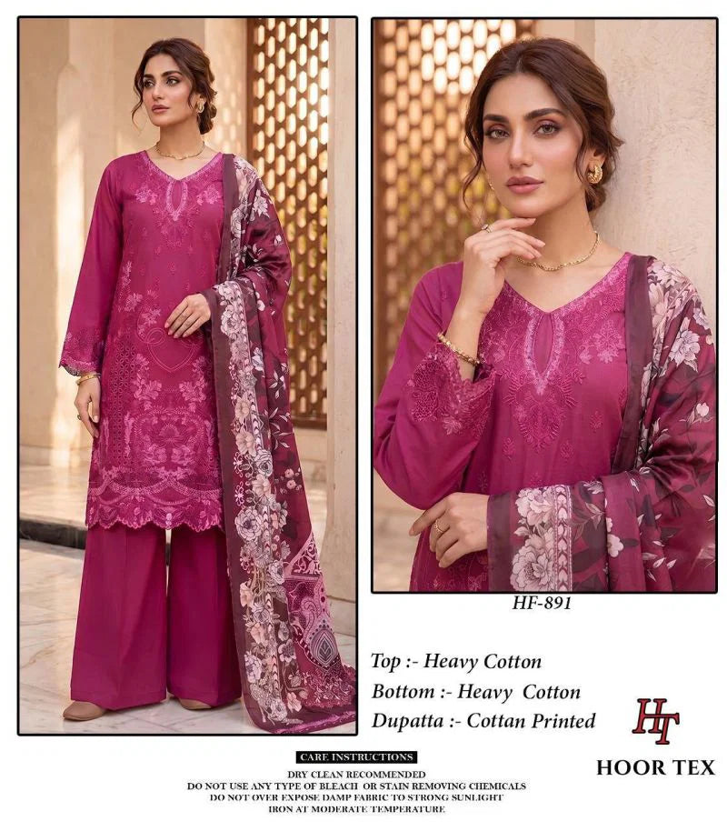 Hoor Tex 891 Cotton Embroidered Salwar Kameez