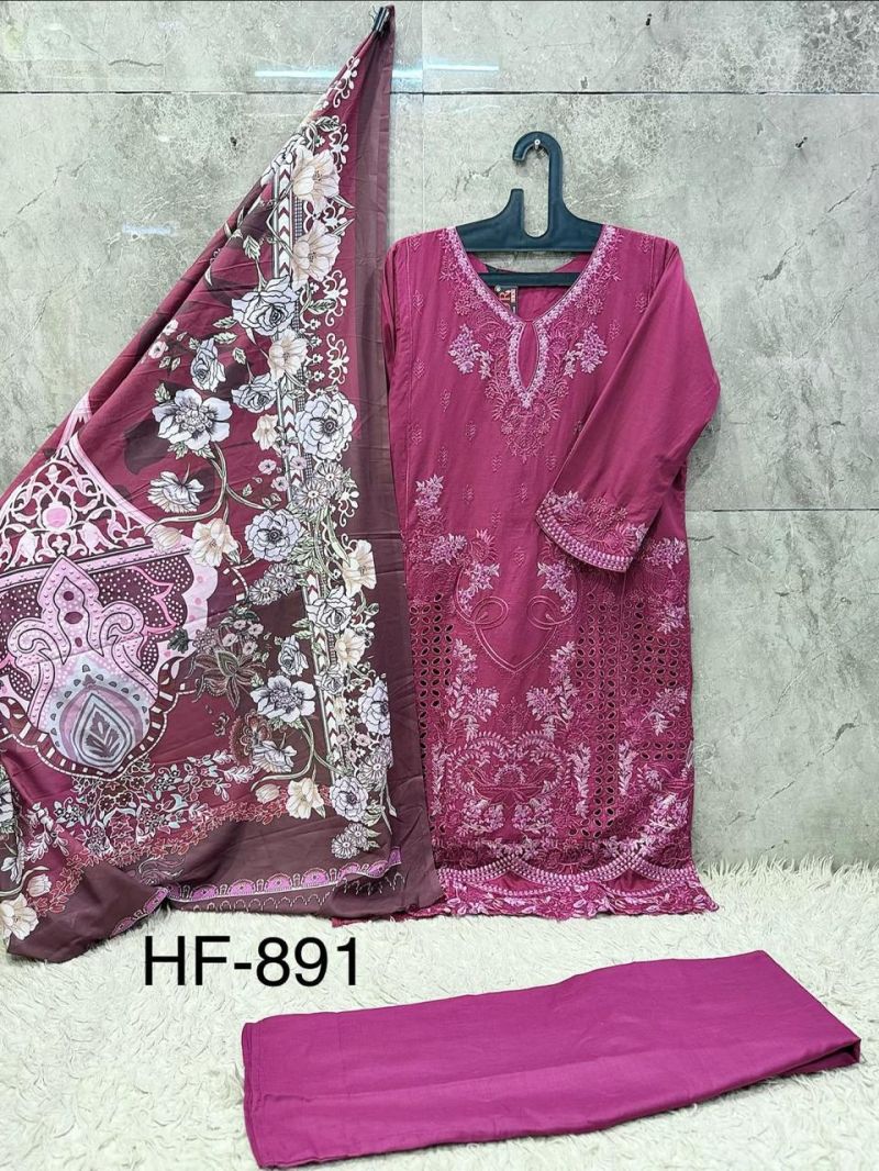 Hoor Tex 891 Cotton Embroidered Salwar Kameez