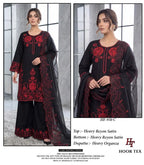 Hoor Tex 950 A To D Rayon Satin Embroidered Salwar Kameez Collection