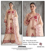 Hoor Tex 950 A To D Rayon Satin Embroidered Salwar Kameez Collection