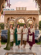 Hoor Tex 819 A To D Crunchy Silk Embroidered Salwar Kameez