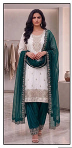 Hoor Tex 819 A To D Crunchy Silk Embroidered Salwar Kameez