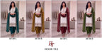 Hoor Tex 819 A To D Crunchy Silk Embroidered Salwar Kameez