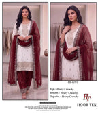 Hoor Tex 819 A To D Crunchy Silk Embroidered Salwar Kameez