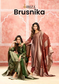 Ibiza Brusnika Banglory Silk With Hnadwork Salwar Kameez