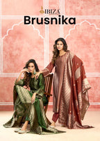 Ibiza Brusnika Banglory Silk With Hnadwork Salwar Kameez