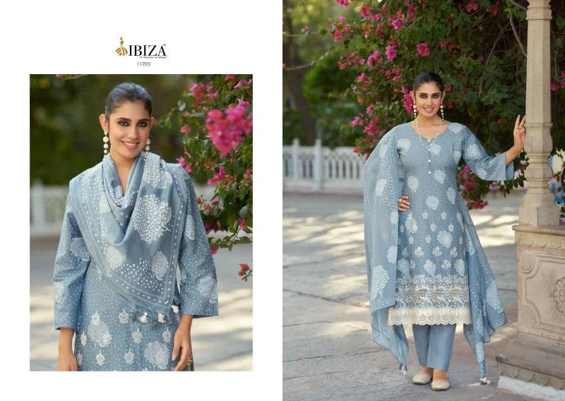 Ibiza Cotton Chapani Cambric Cotton With Digital Printed Salwar Kameez