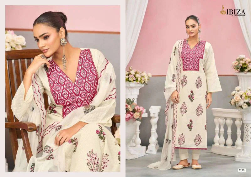 Ibiza Enroot Cotton Embroidered Salwar Kameez
