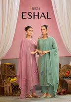 Ibiza Eshal Linen Cotton Jacquard With Embroidered Salwar Kameez