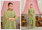Ibiza Eshal Linen Cotton Jacquard With Embroidered Salwar Kameez