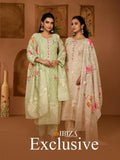 Ibiza Exclusive Linen Jacquard Digital Prints With Handworked Salwar Kameez
