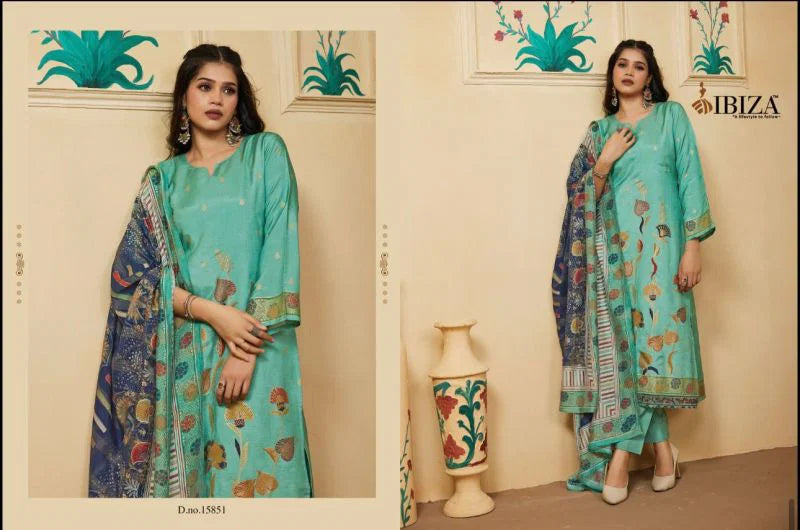 Ibiza Fashion Story Gucci Silk Digital Printed Salwar Kameez