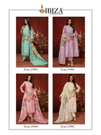 Ibiza Florenza Linen Jacquard Digital Print Handwork Salwar Kameez
