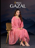 Ibiza Gazal Linen Jacquard Digital Embroidered Salwar Kameez