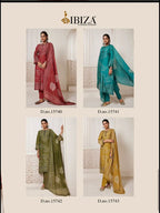Ibiza Hanar Simar Muslin Digital Printed Salwar Kameez Full Catalog available at wholesale rate.