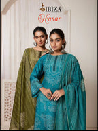 Ibiza Hanar Simar Muslin Digital Printed Salwar Kameez Full Catalog available at wholesale rate.
