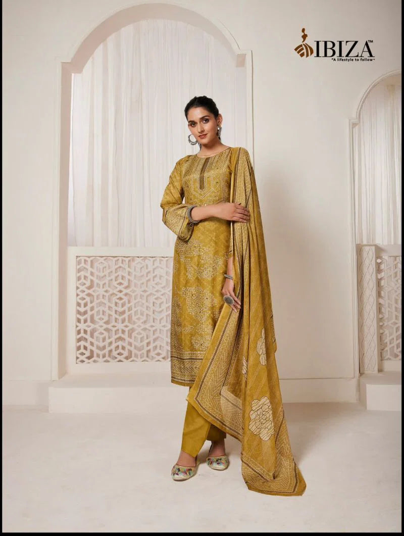 Ibiza Hanar Simar Muslin Digital Printed Salwar Kameez Full Catalog available at wholesale rate.