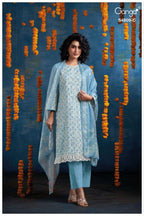 Ganga Hespera 4809 Cotton Printed Embroidered Salwar Kameez