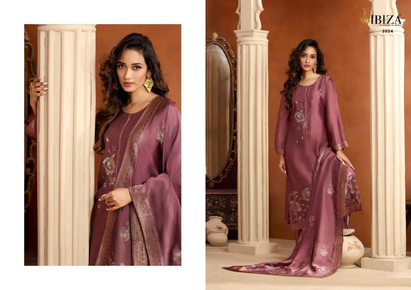 Ibiza Jasleen Banglory Silk Jacquard With Work Salwar Kameez