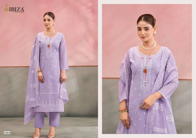 Ibiza Joree Mal Cotton Laser Cut Worked Salwar Kameez Collection
