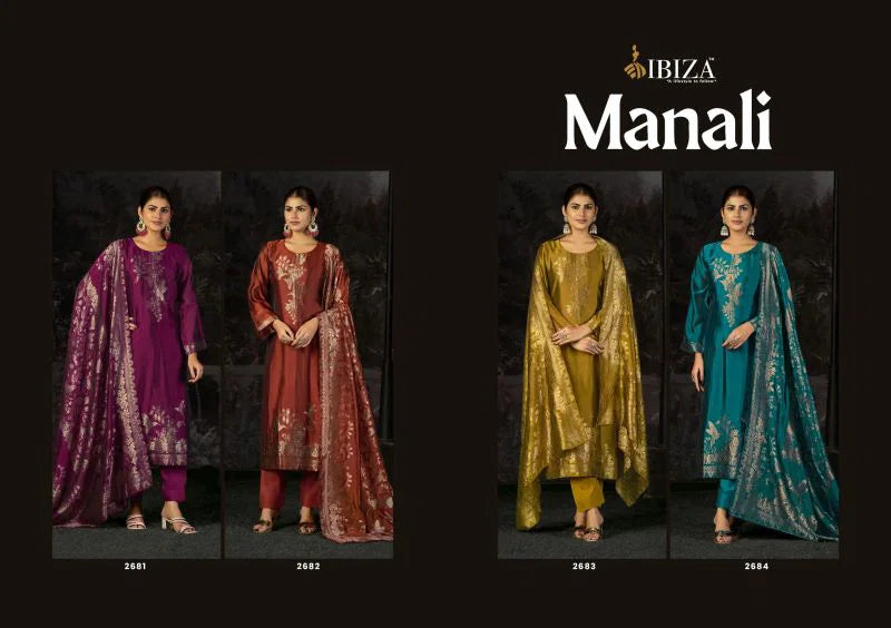 Ibiza Manali Banglory Silk With Handwork Designer Salwar Kameez