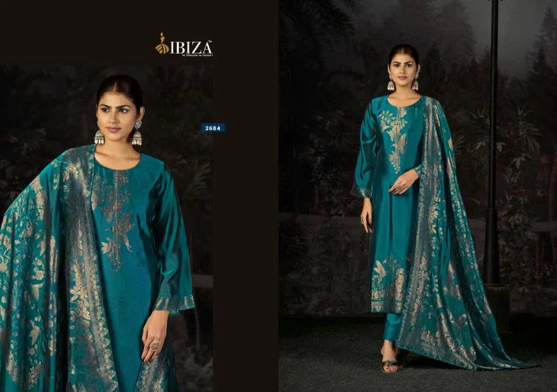 Ibiza Manali Banglory Silk With Handwork Designer Salwar Kameez
