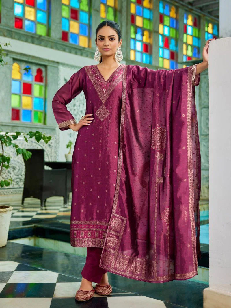 Ibiza Olivia Banglory Silk With Handwork Salwar Kameez