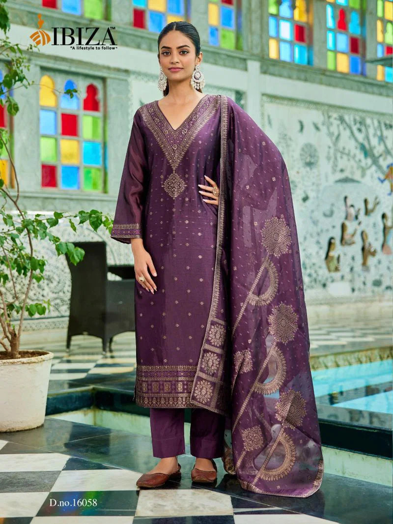Ibiza Olivia Banglory Silk With Handwork Salwar Kameez