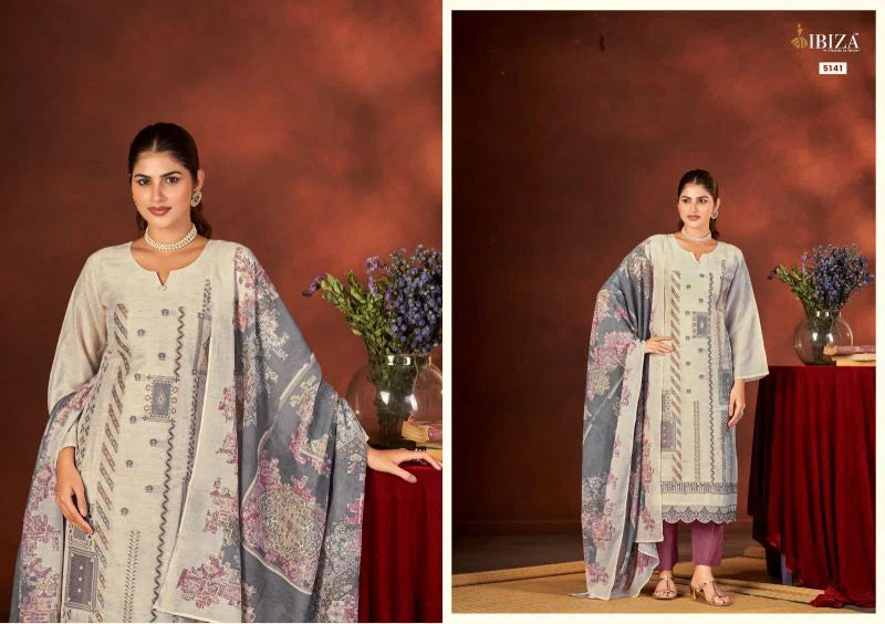 Ibiza Rasa Linen Jacquard Work Salwar Kameez Collection